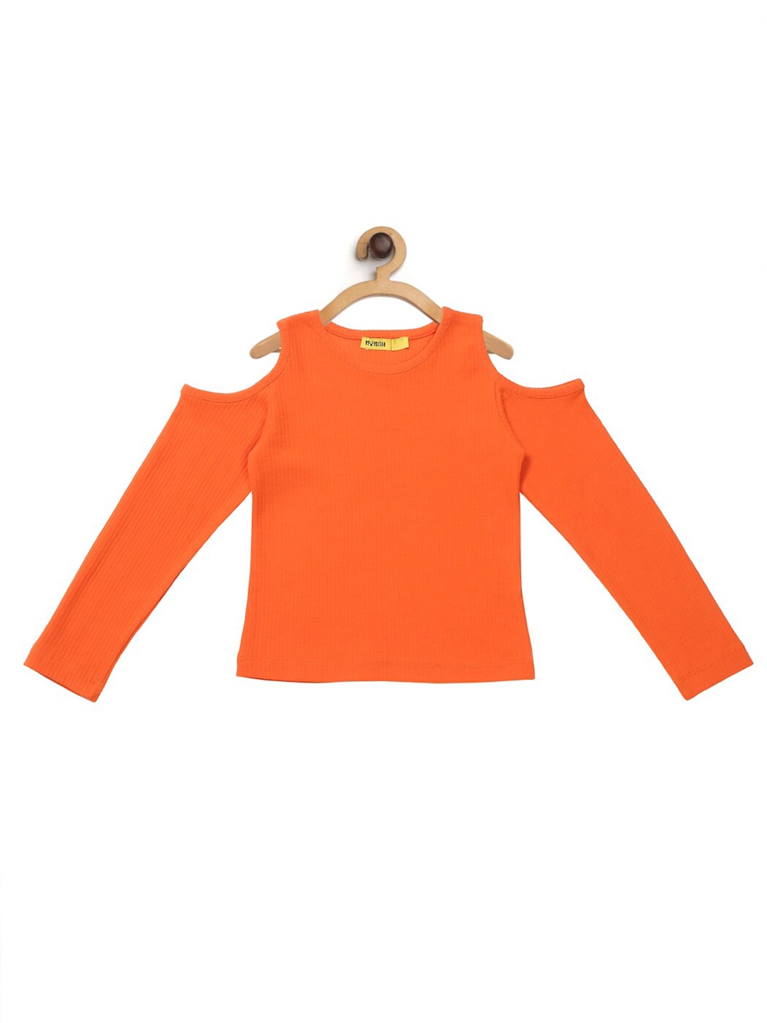 

NYNSH- PlusS Kids Girls Orange Applique T-shirt