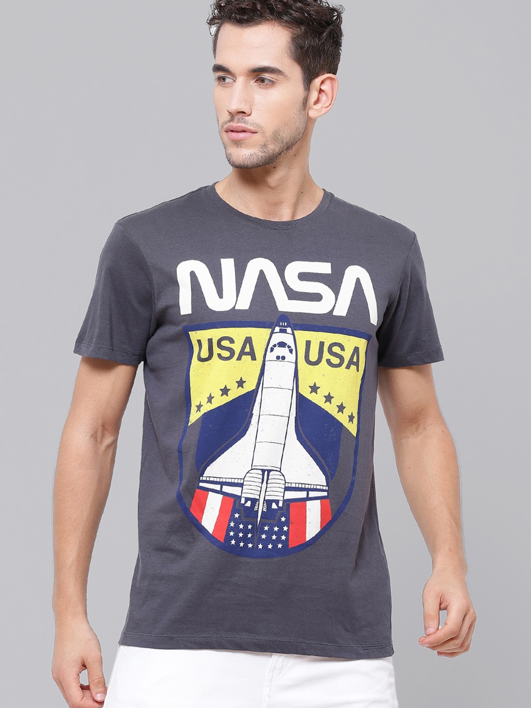 

Free Authority Men Grey Nasa Featured Halfsleeve
