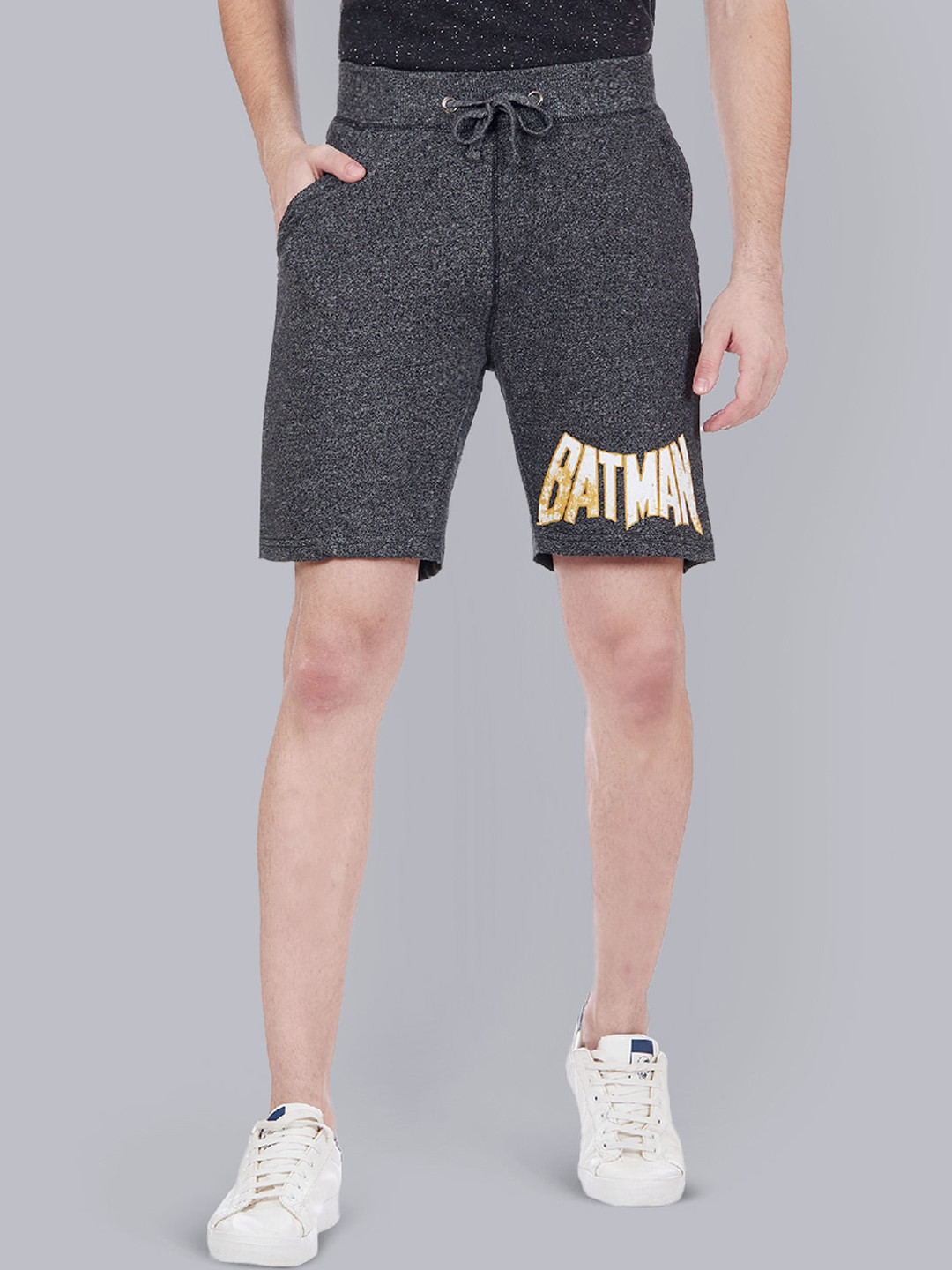 

Free Authority Men Grey Batman Shorts