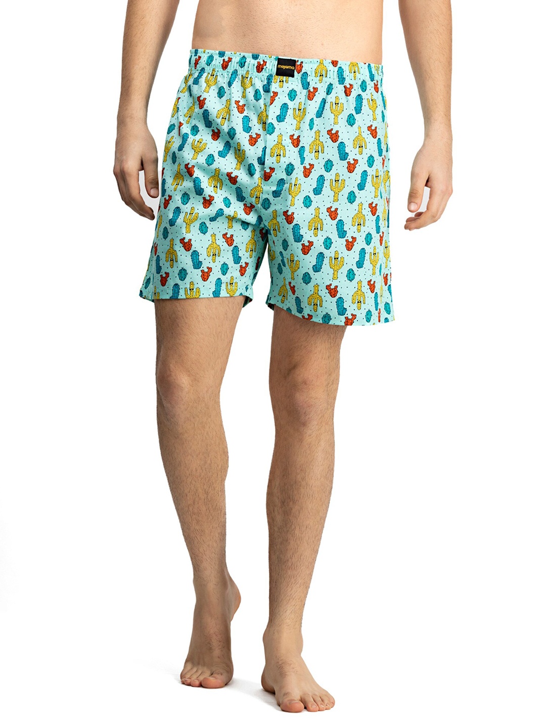 

Mojama Men Blue & Red Printed Lounge Shorts