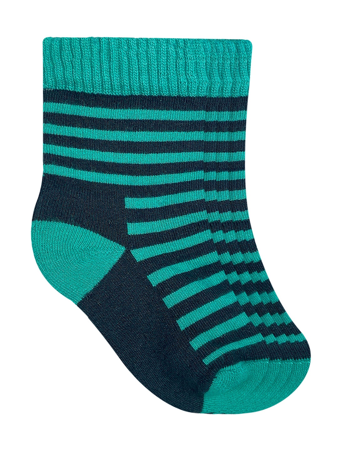 

Heelium Kids Pack of 5 Teal Striped Calf Length Socks