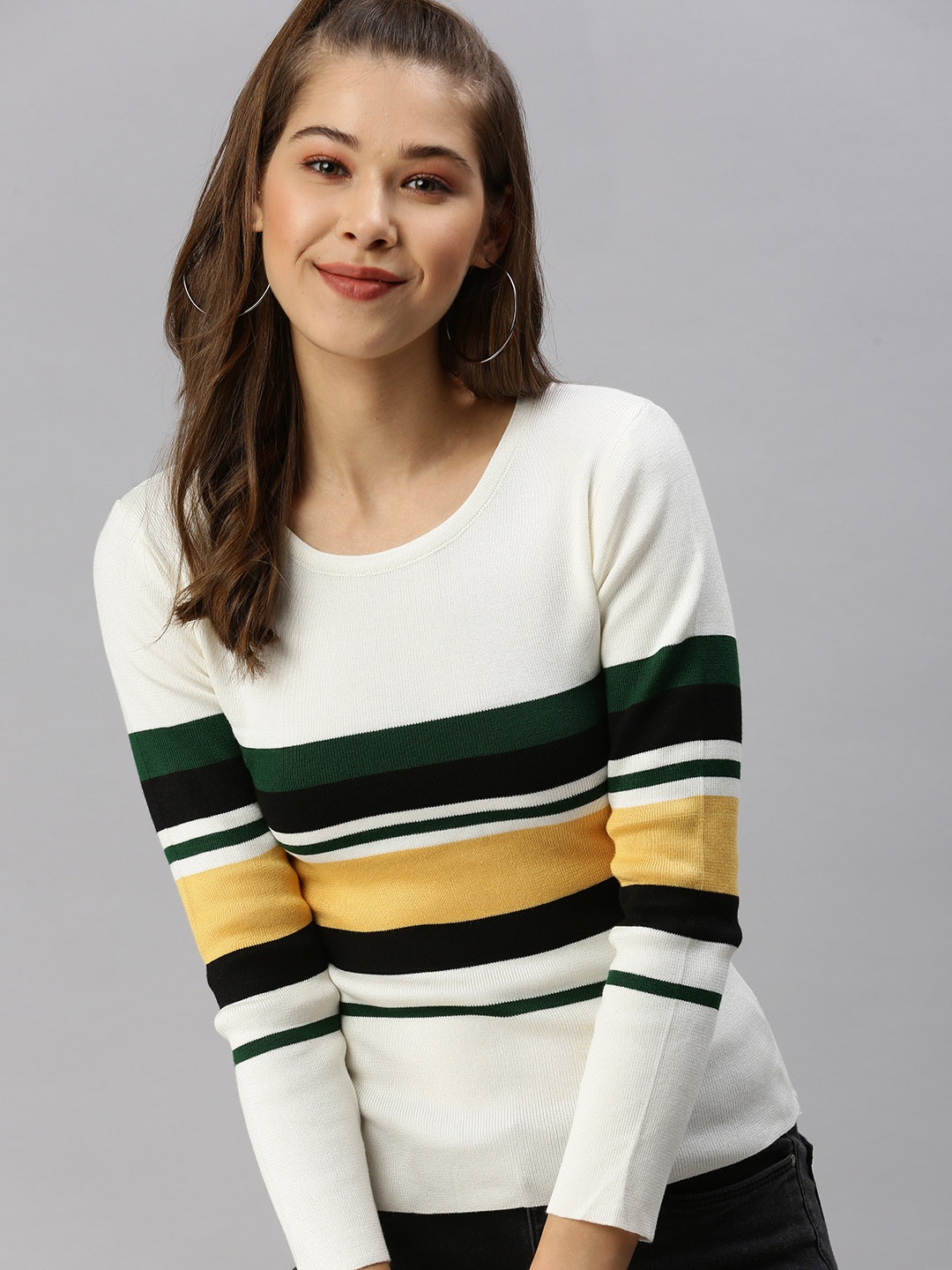 

SHOWOFF White Striped Top