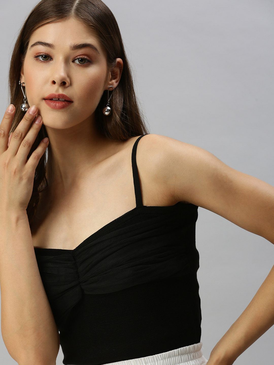 

SHOWOFF Black Crop Top