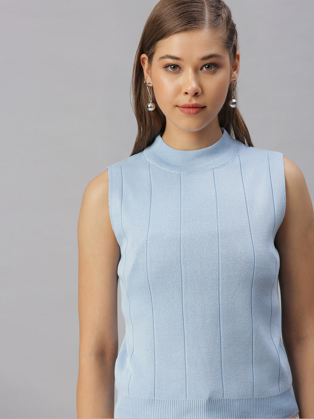 

SHOWOFF Blue Striped Top