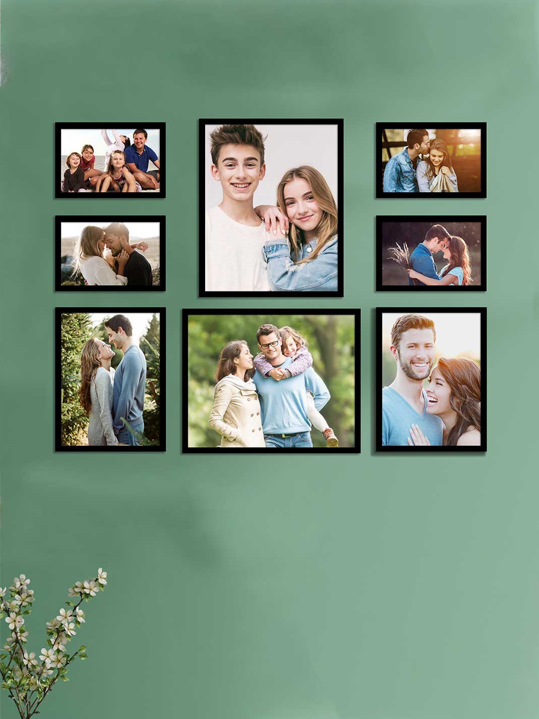 

Art Street Set of 8 Black Eco Series Photoframes