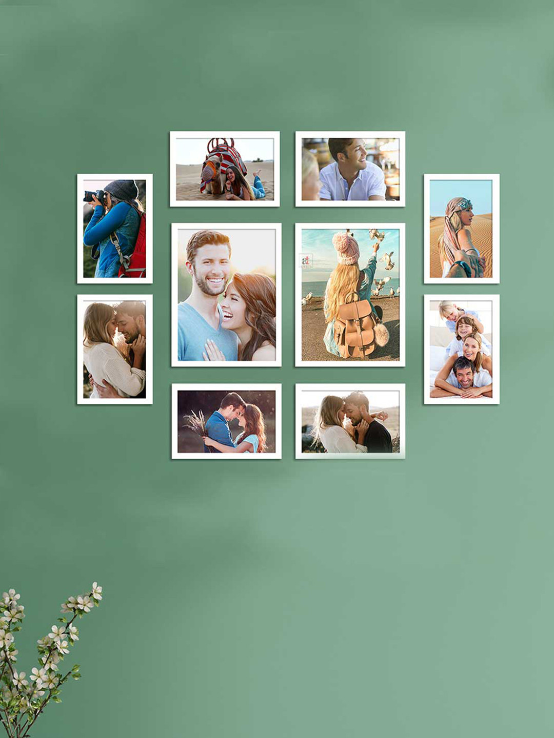 

Art Street Set Of 10 White Family Eco Series Photo Home & Wall Dcor Frames