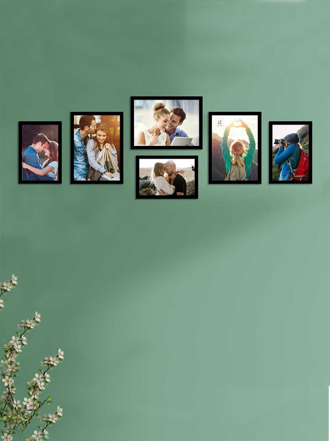 

Art Street Set of 6 Black Solid Individual Eco Series Photoframes