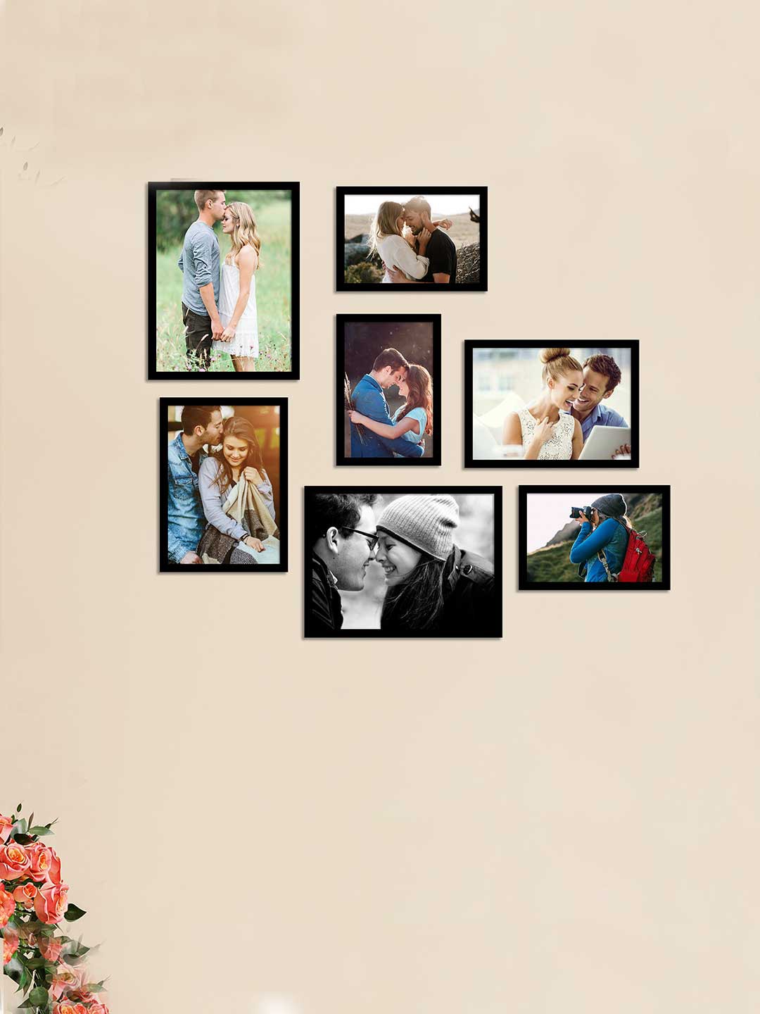 

Art Street Set Of 7 Black Family Eco Series Home & Wall Dcor Photo Frames