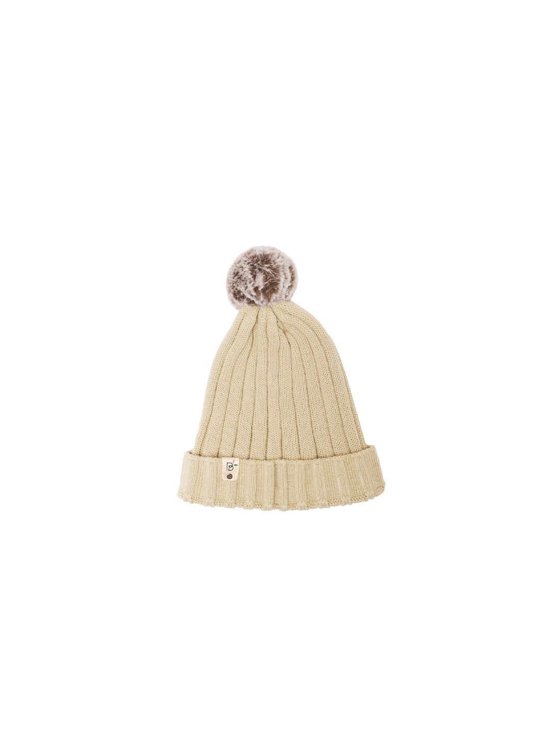 

Bharatasya Women Beige & Brown Beanie