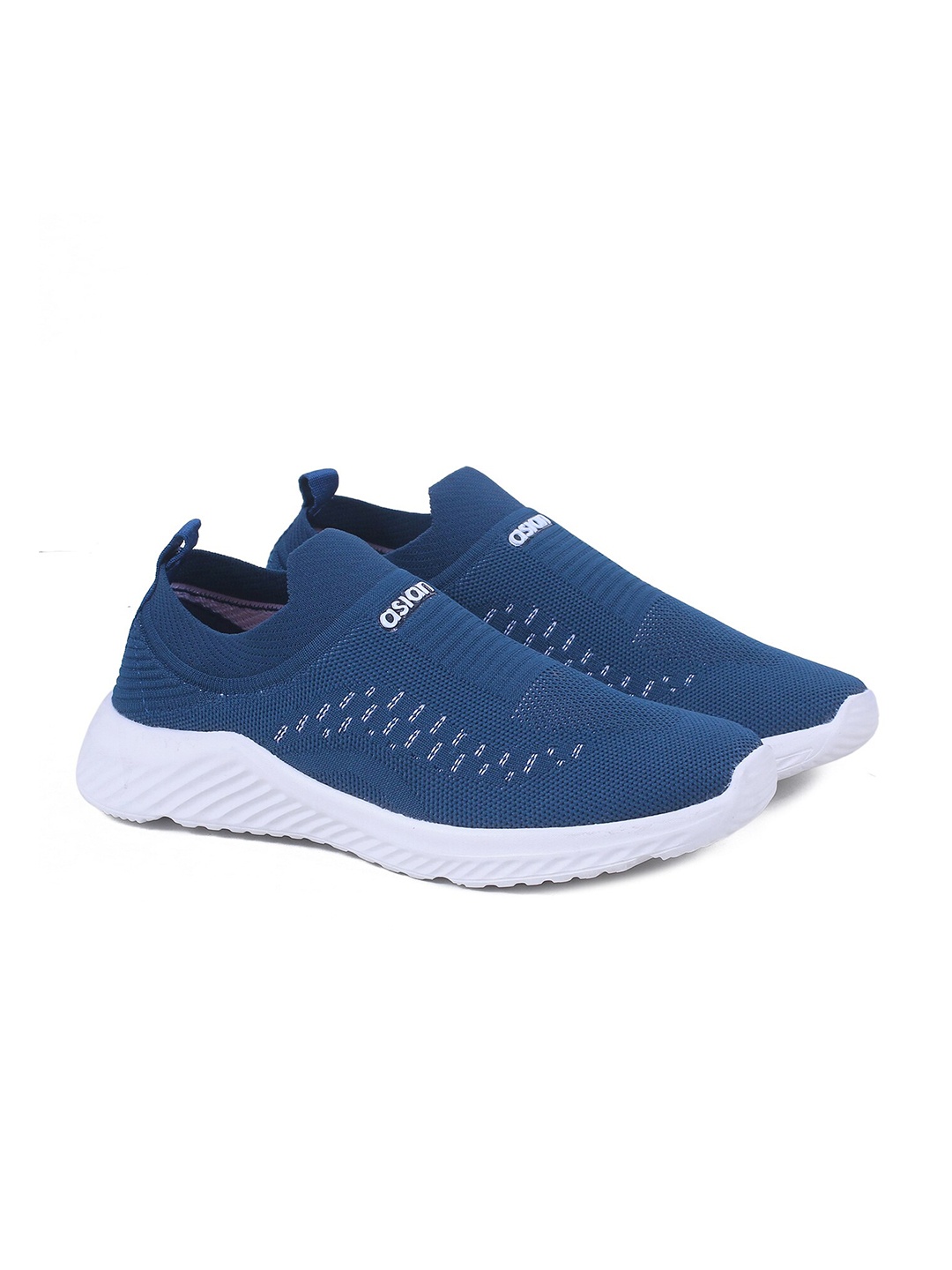 

ASIAN Men Turquoise Blue Mesh Running Non-Marking Shoes