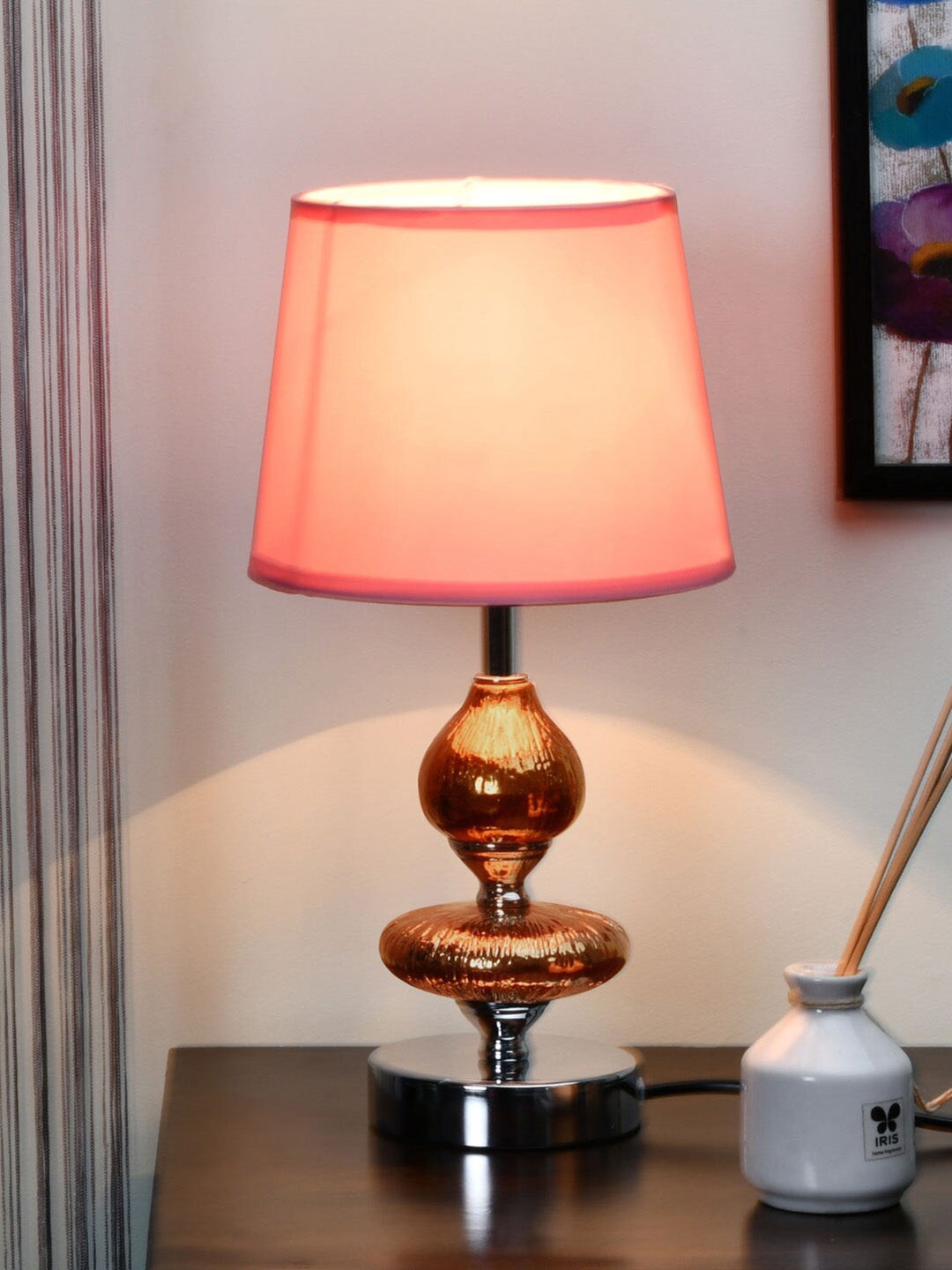 

Athome by Nilkamal Pink Ceramic Table Lamp