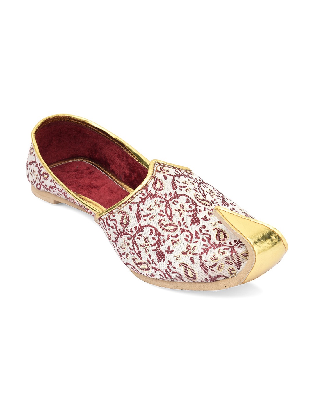 

Hulya Men Off White Woven Design Mojaris