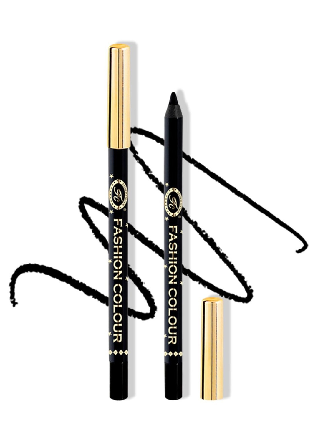 

Fashion Colour Super Gliding Eye Pencil Kajal - Black