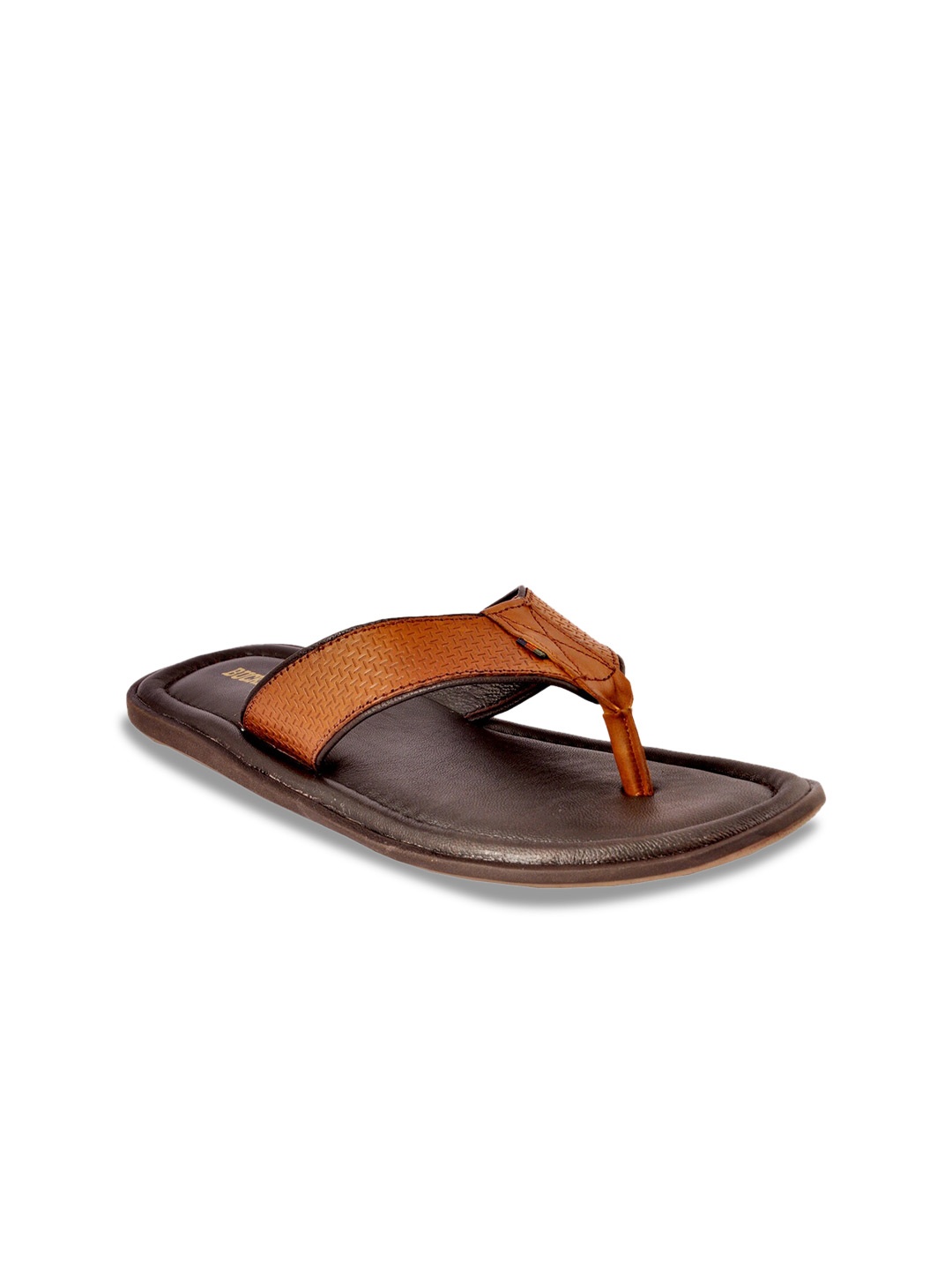 

Buckaroo Men Tan Genuine Leather Comfort Sandals
