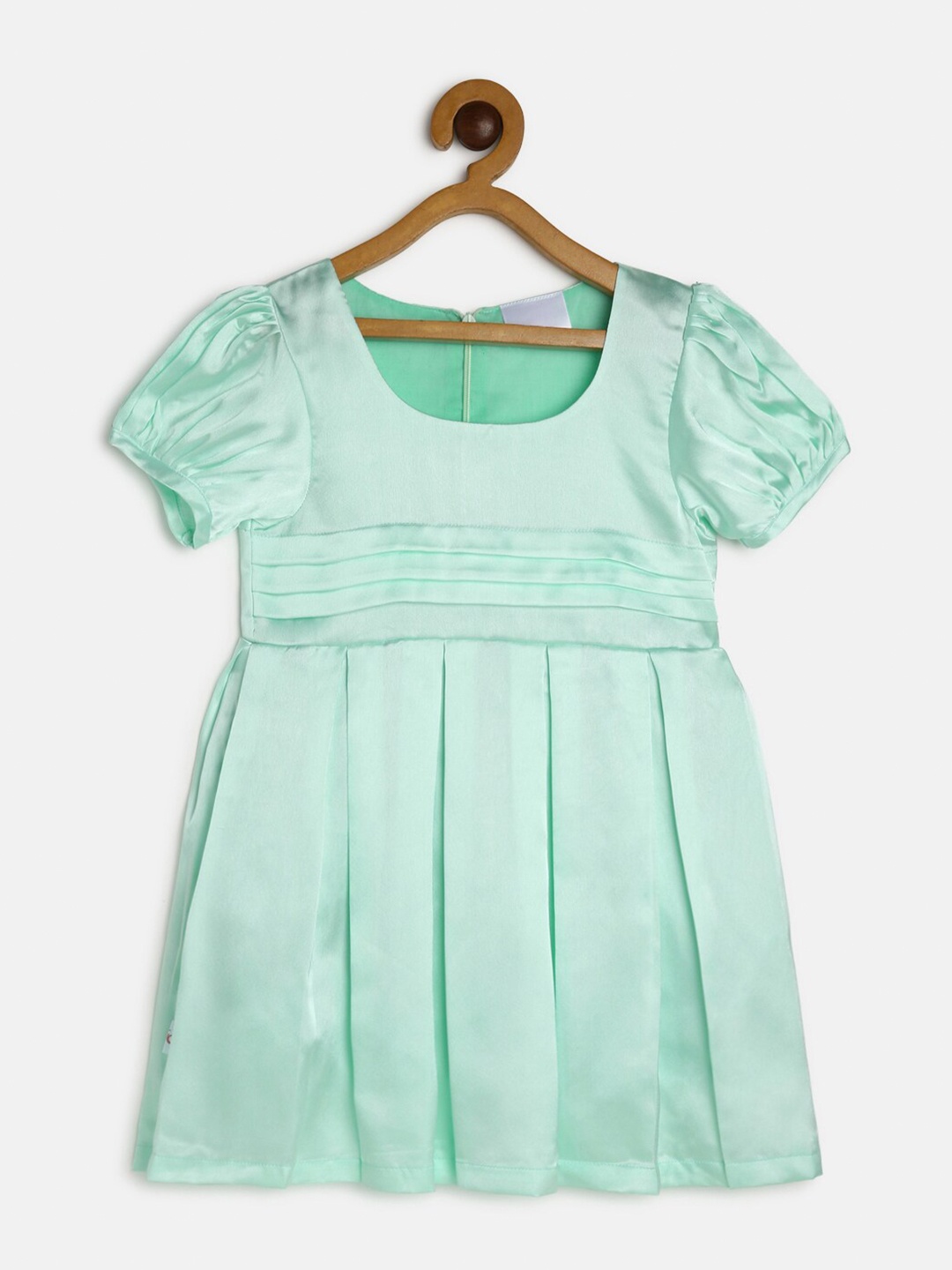 

MANET Green Satin Dress