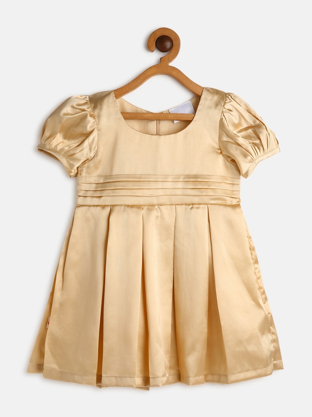 

MANET Gold-Toned Satin Dress