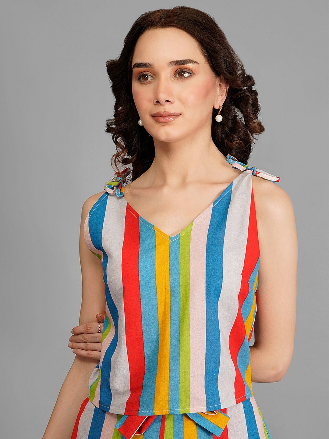 

Orchid Blues Multicoloured Striped Top, Multi