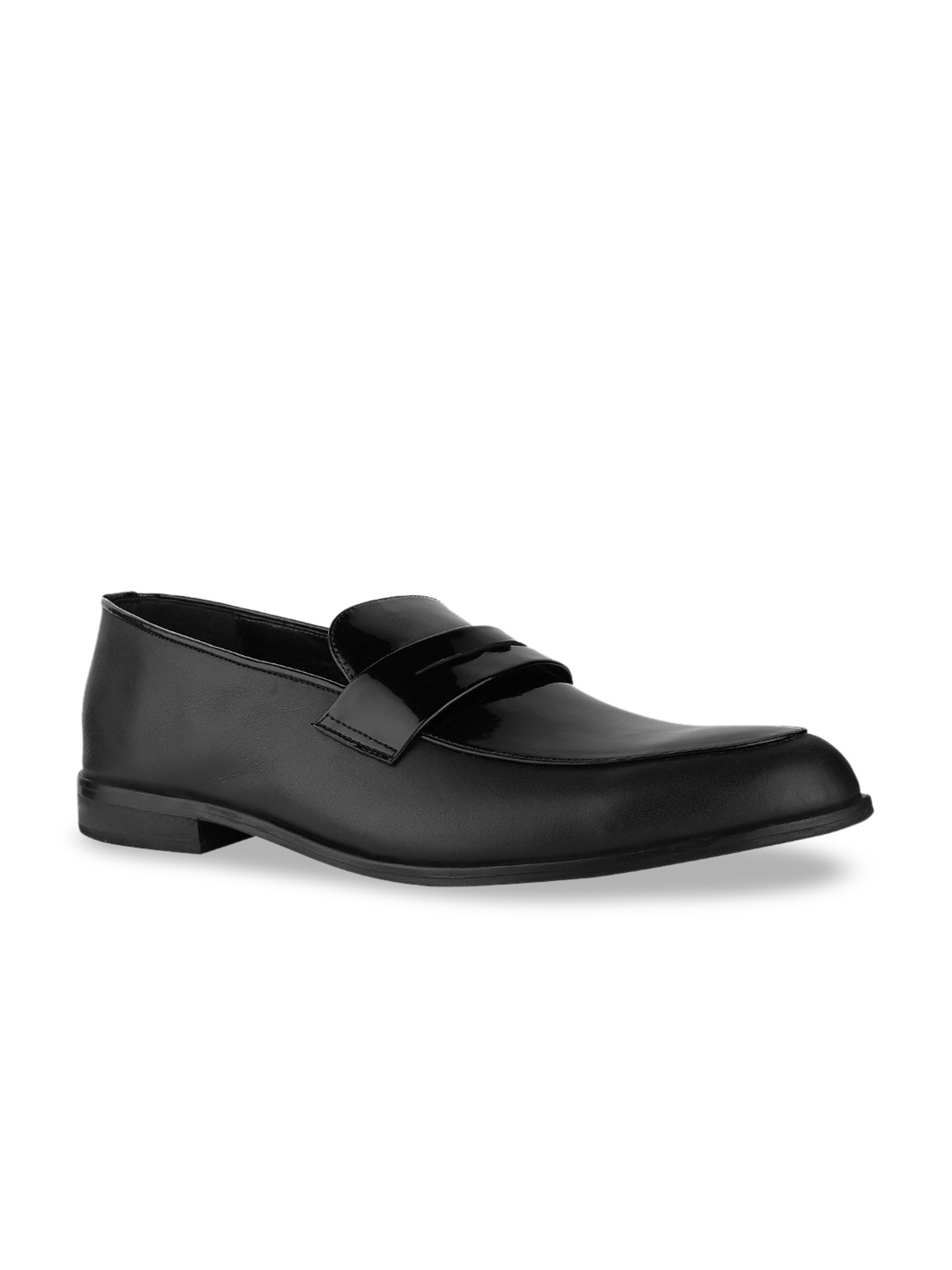 

SKO Men Black Leather Loafers