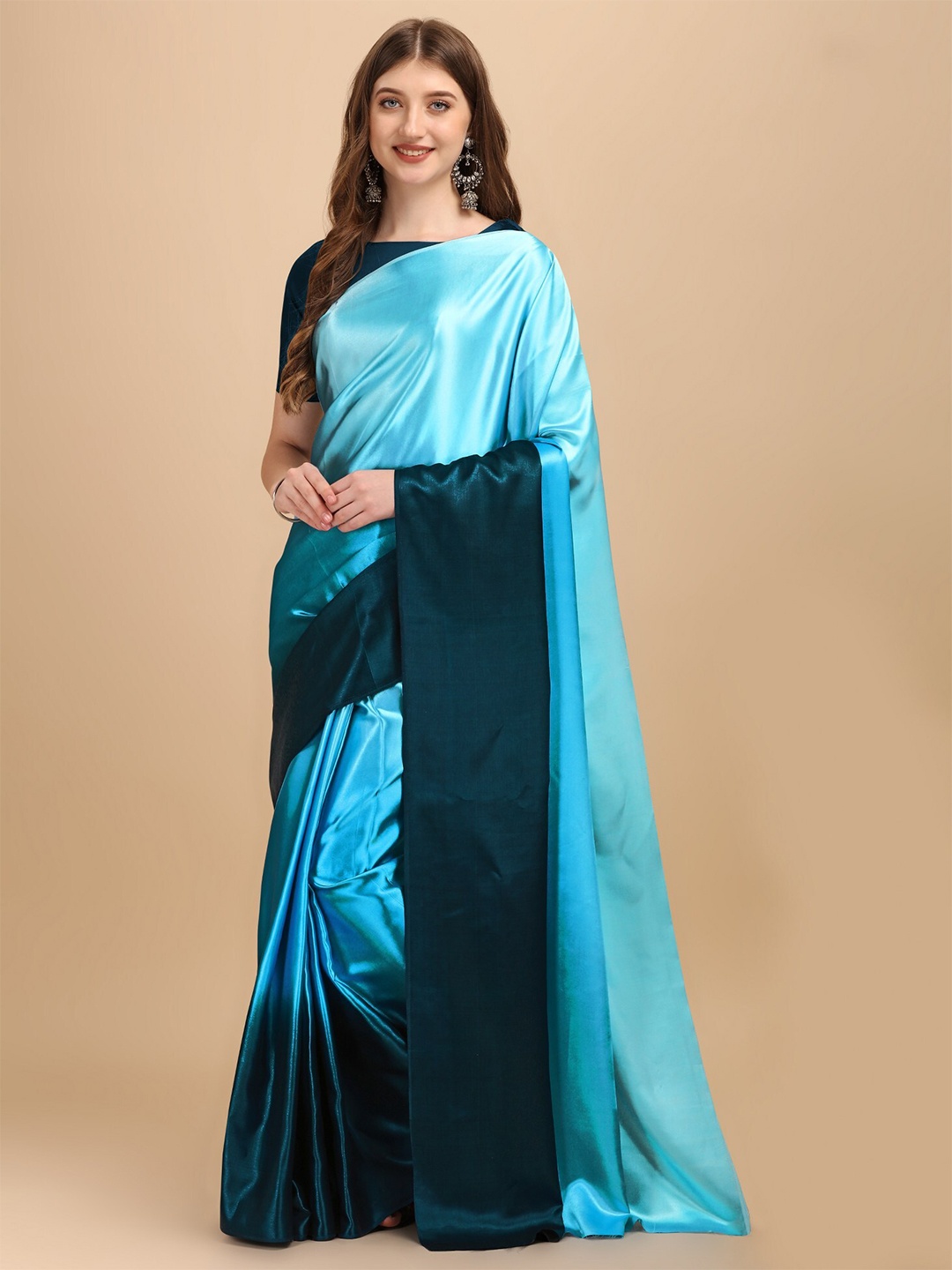 

Iris Blue Pure Silk Mysore Silk Saree