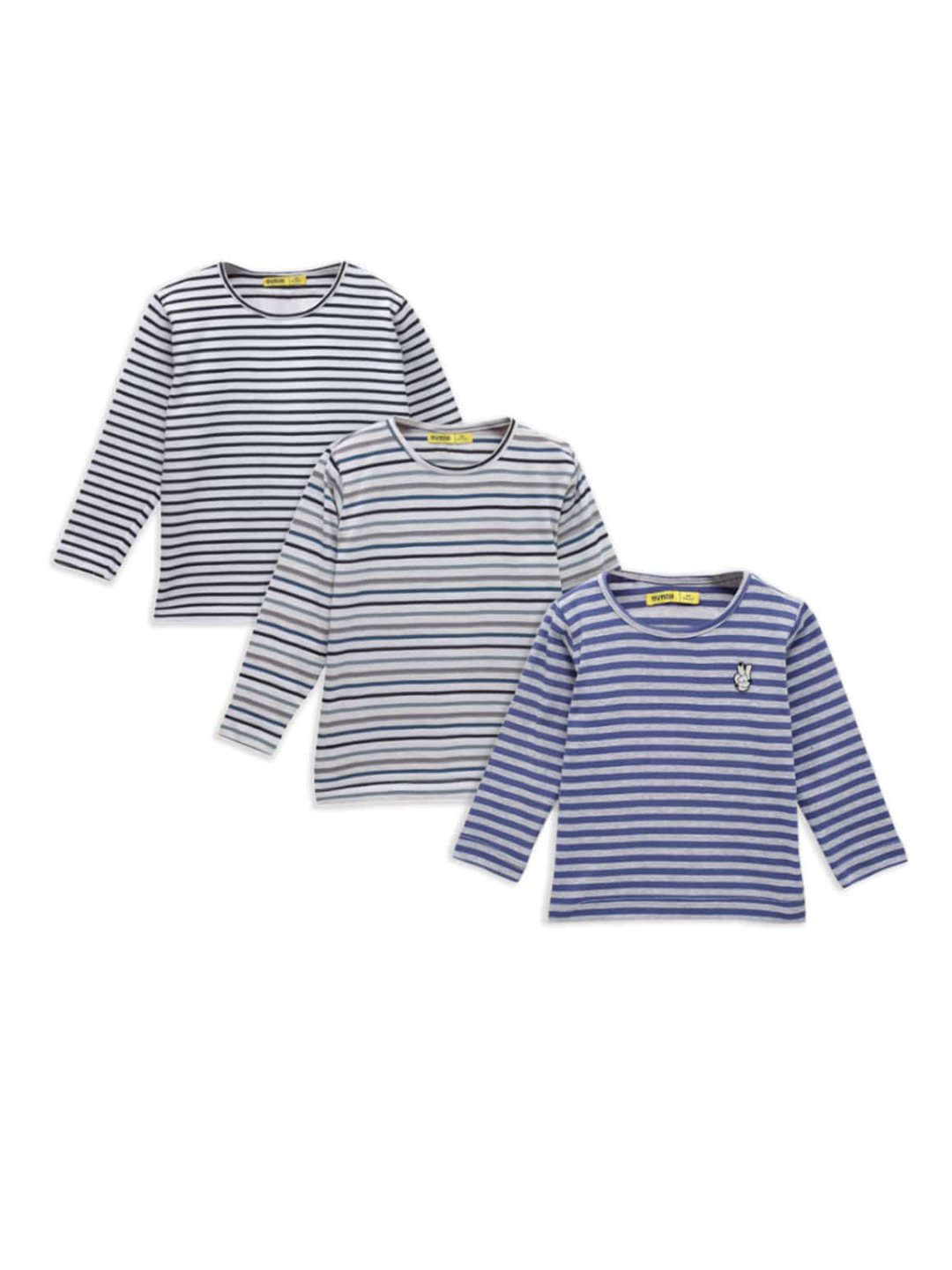 

NYNSH Girls Blue 3 Striped T-shirt