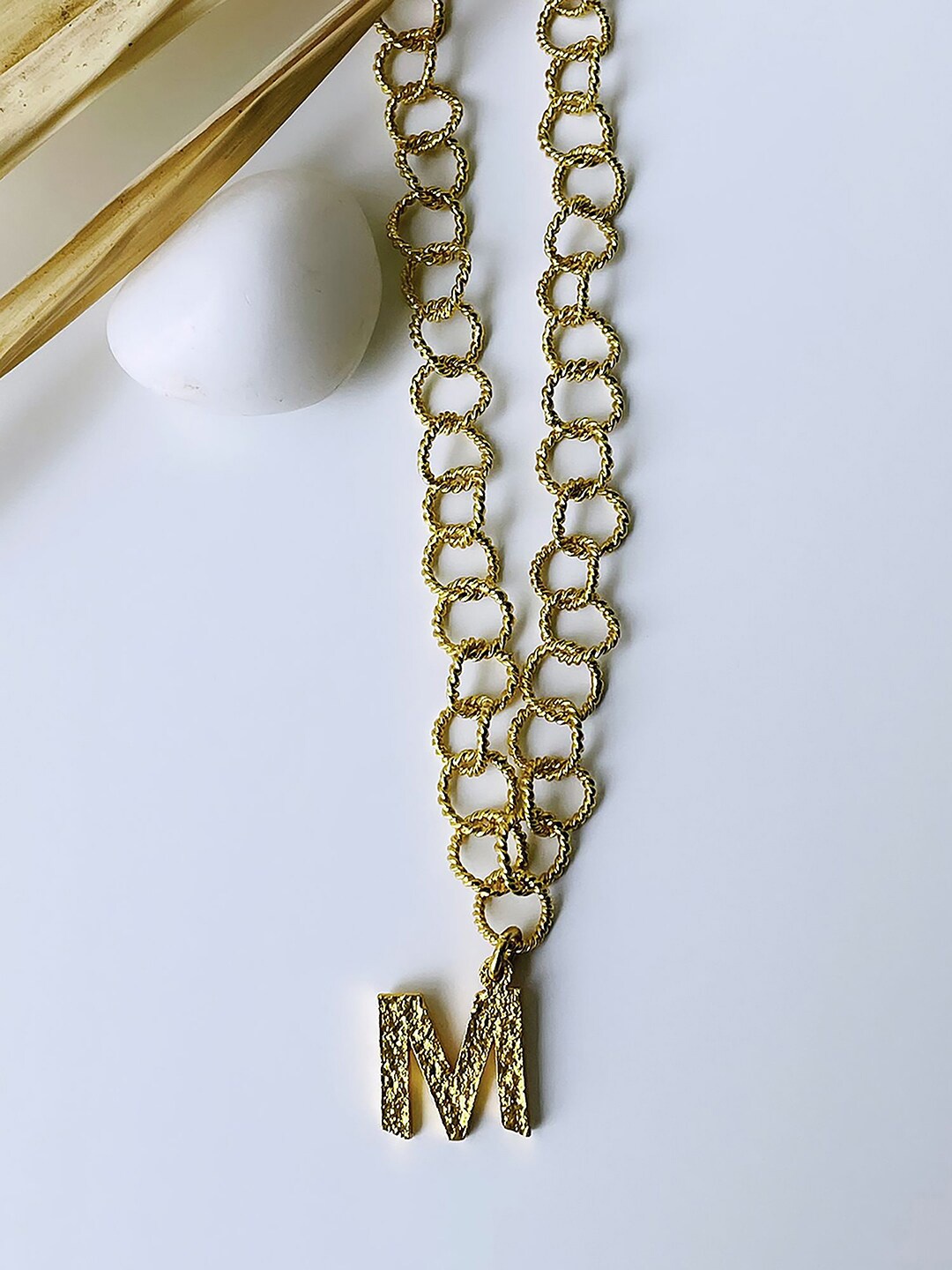 

MNSH Gold-Plated Initial M Necklace