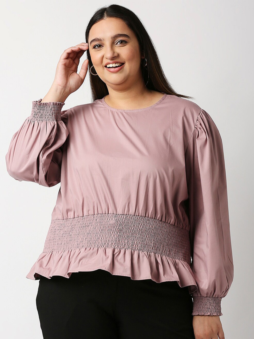

20Dresses Pink Cinched Waist Top
