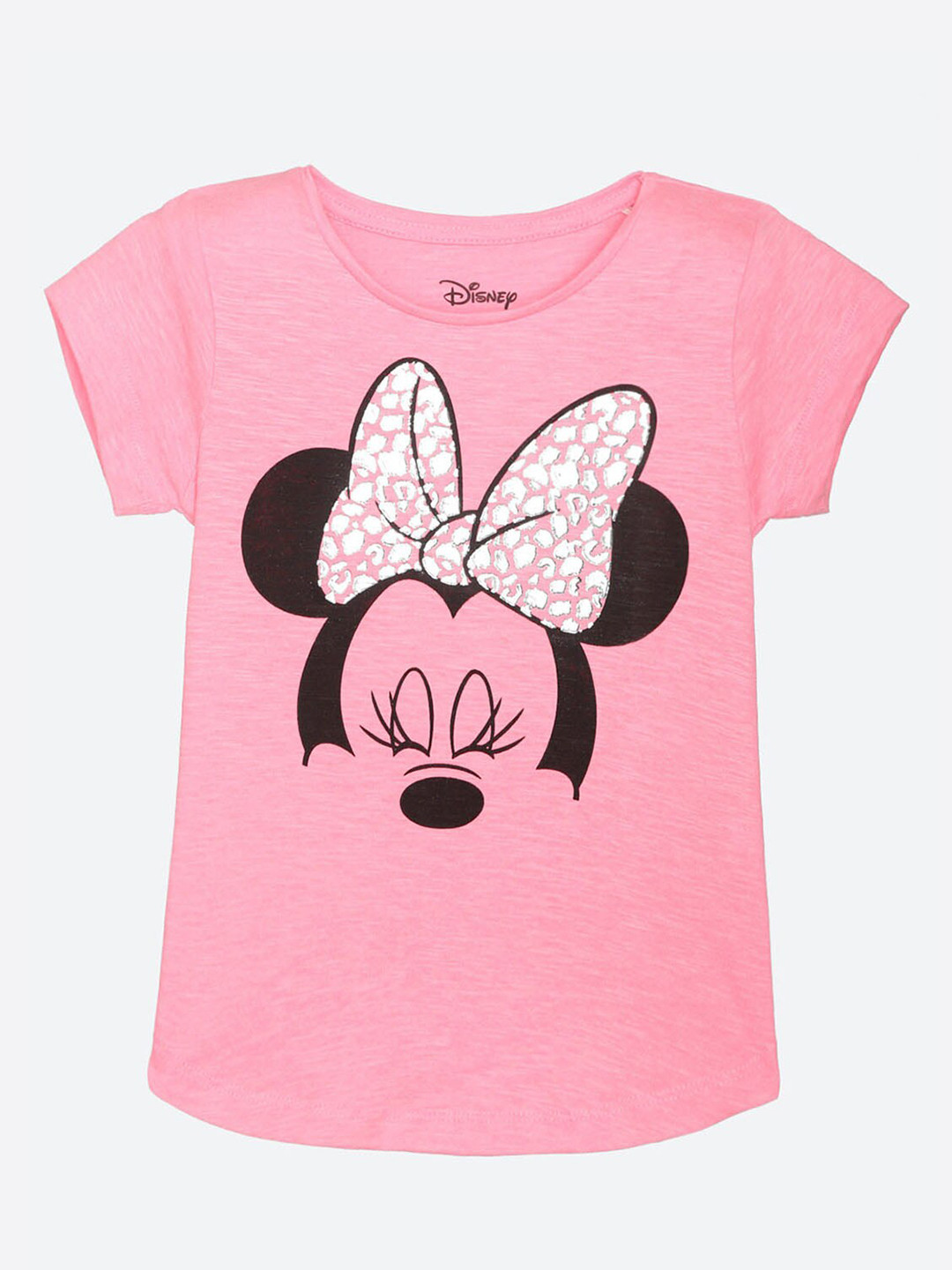 

Kids Ville Girls Mickey & Friends Printed Tshirt, Pink