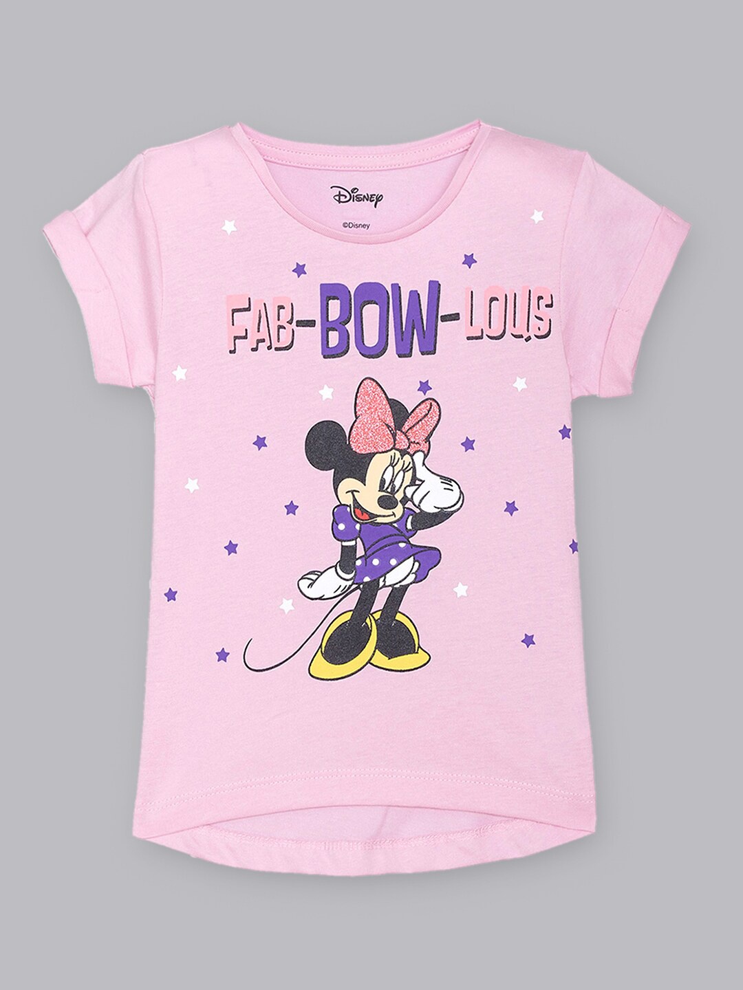 

Kids Ville Girls Purple Mickey & Friends Featured Halfsleeve T-shirt