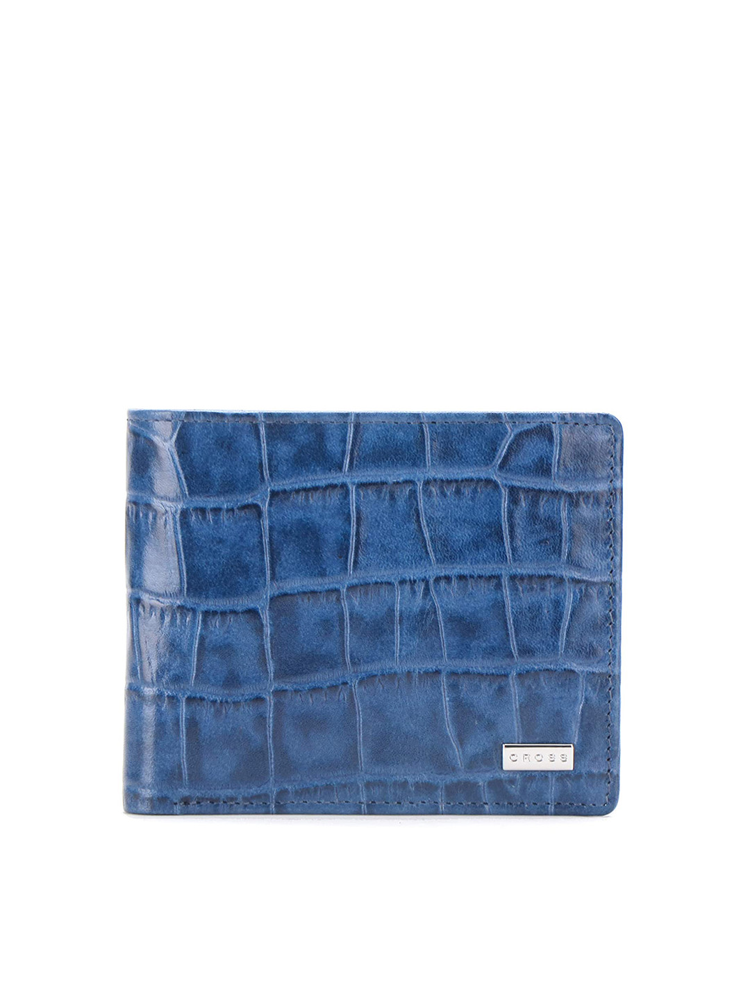 

Cross Unisex Blue Leather Two Fold Wallet