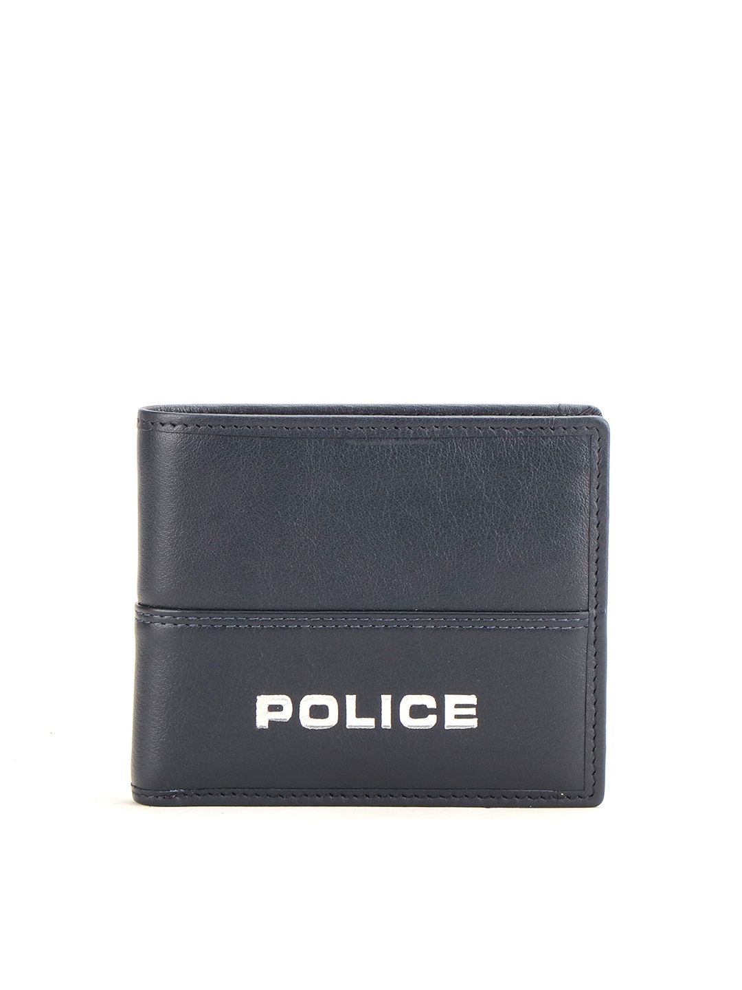 

Police Unisex Blue Leather Two Fold Wallet
