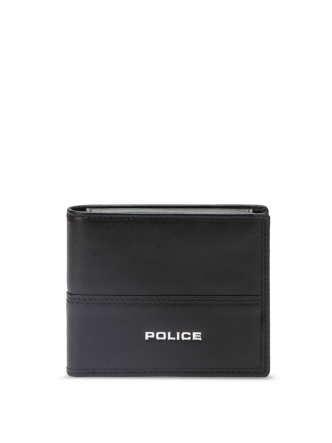 

Police Black Leather Two Fold Wallet
