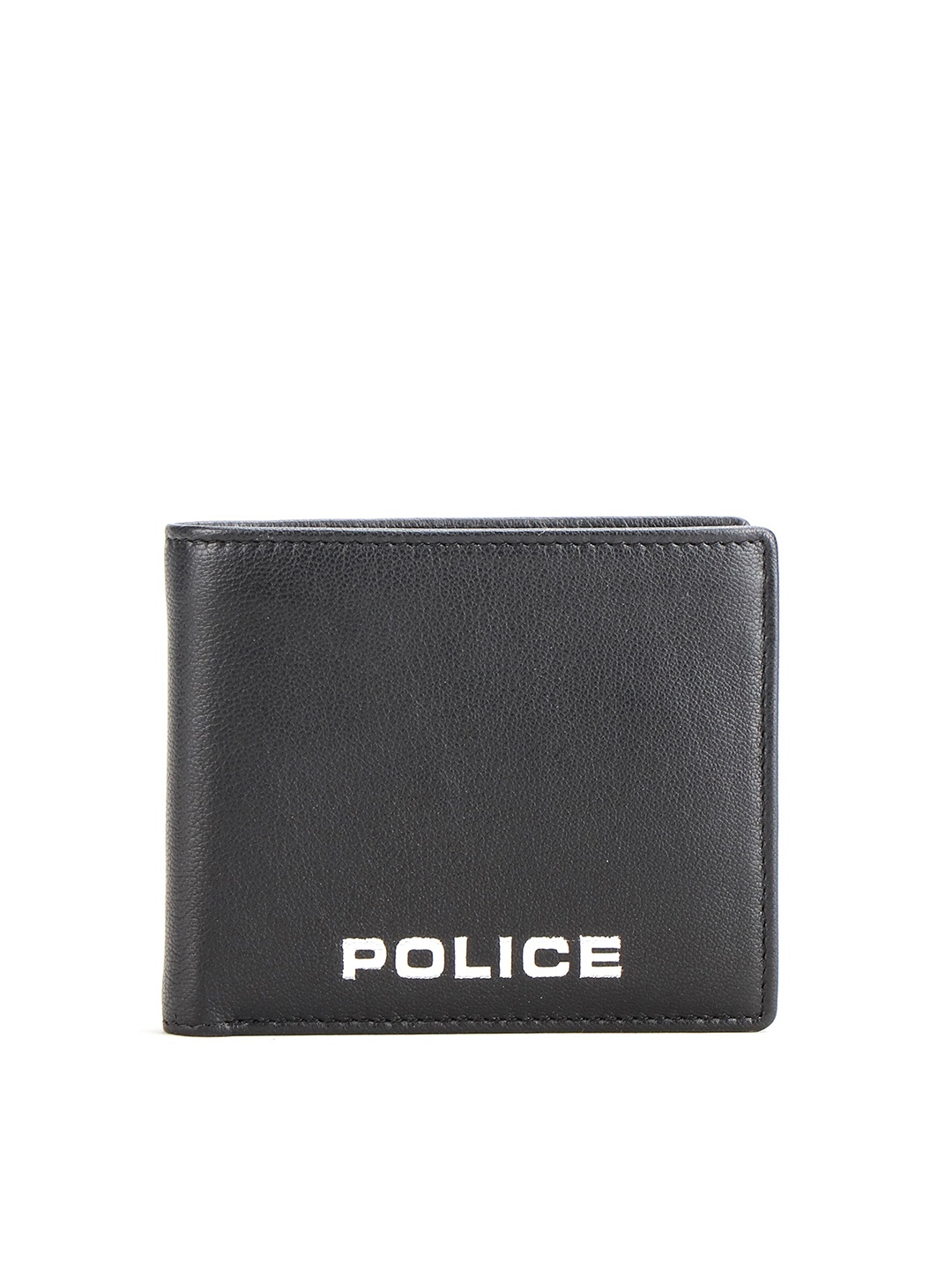 

Police Unisex Black Leather Two Fold Wallet