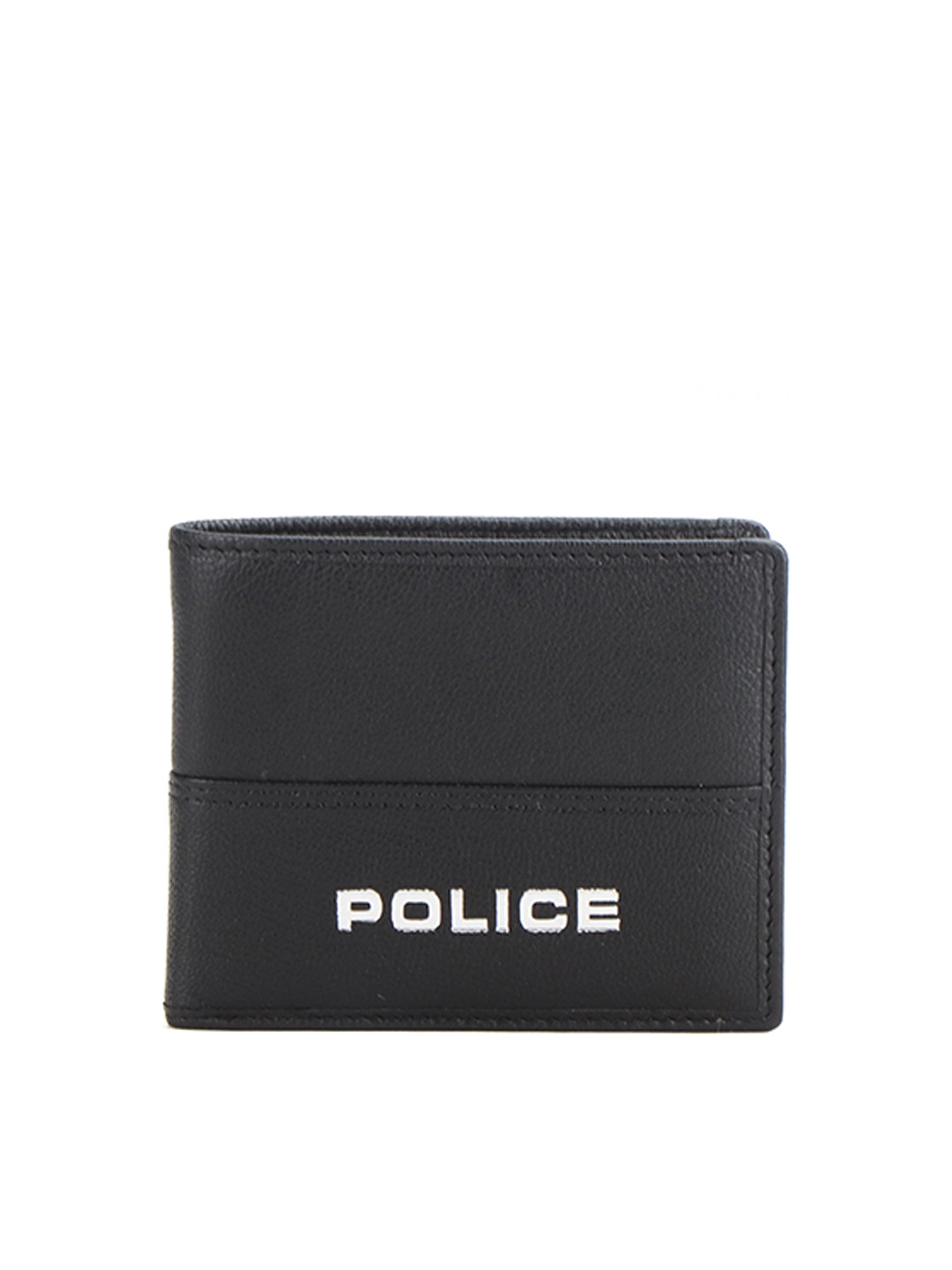

Police Unisex Black Leather Two Fold Wallet