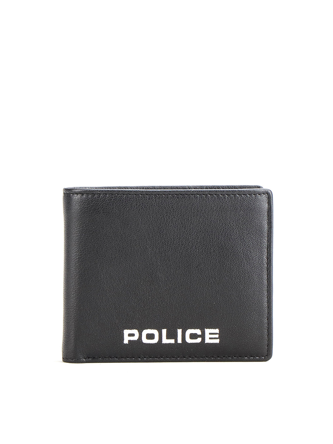 

Police Unisex Black Leather Two Fold Wallet