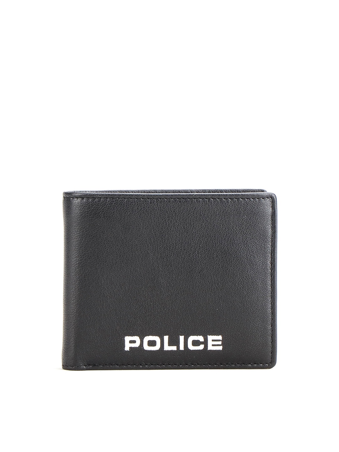 

Police Unisex Black Leather Two Fold Wallet