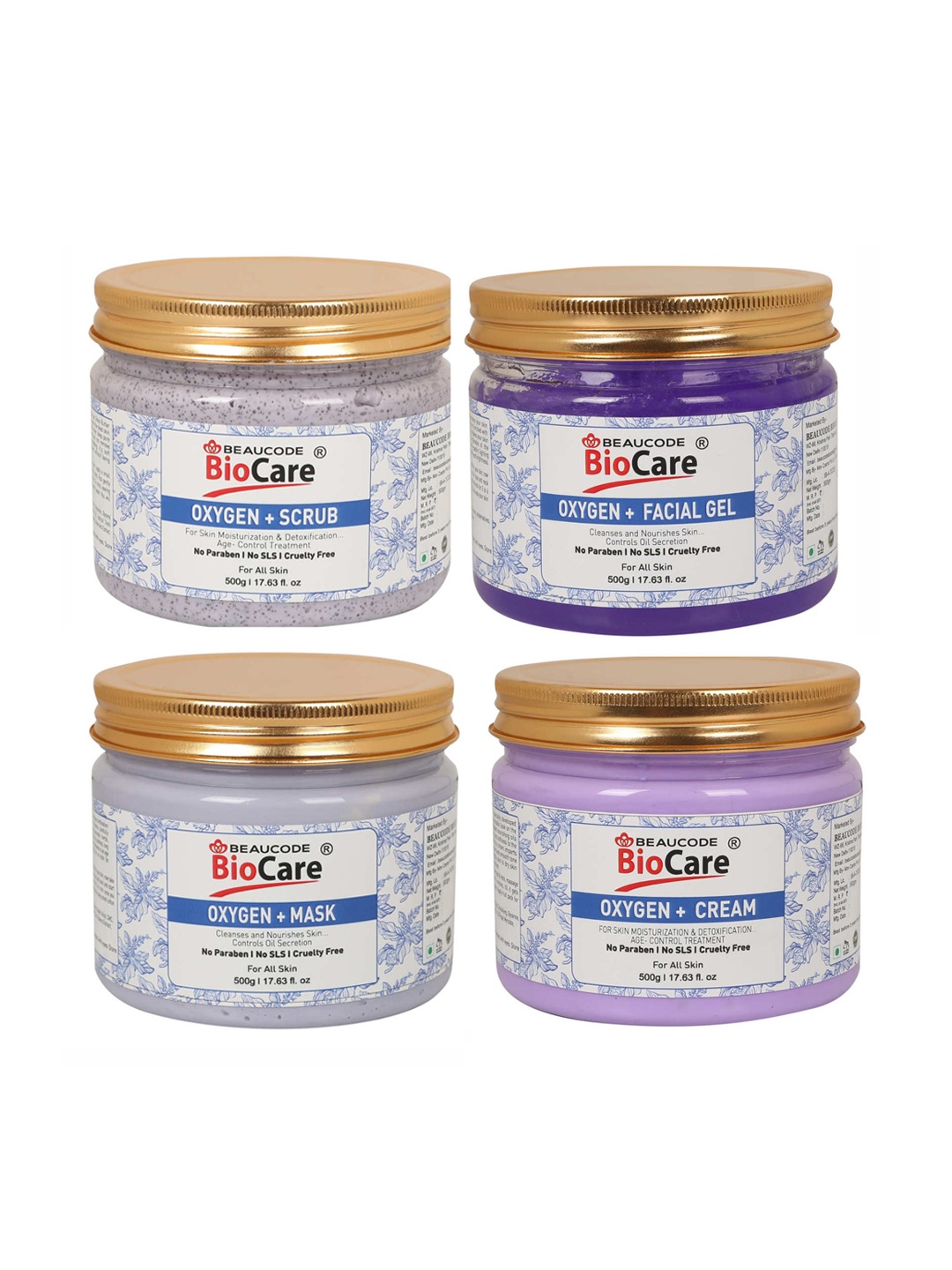 

BEAUCODE BIOCARE Oxygen+ Facial Kit for All Skin Types - 2000g, White