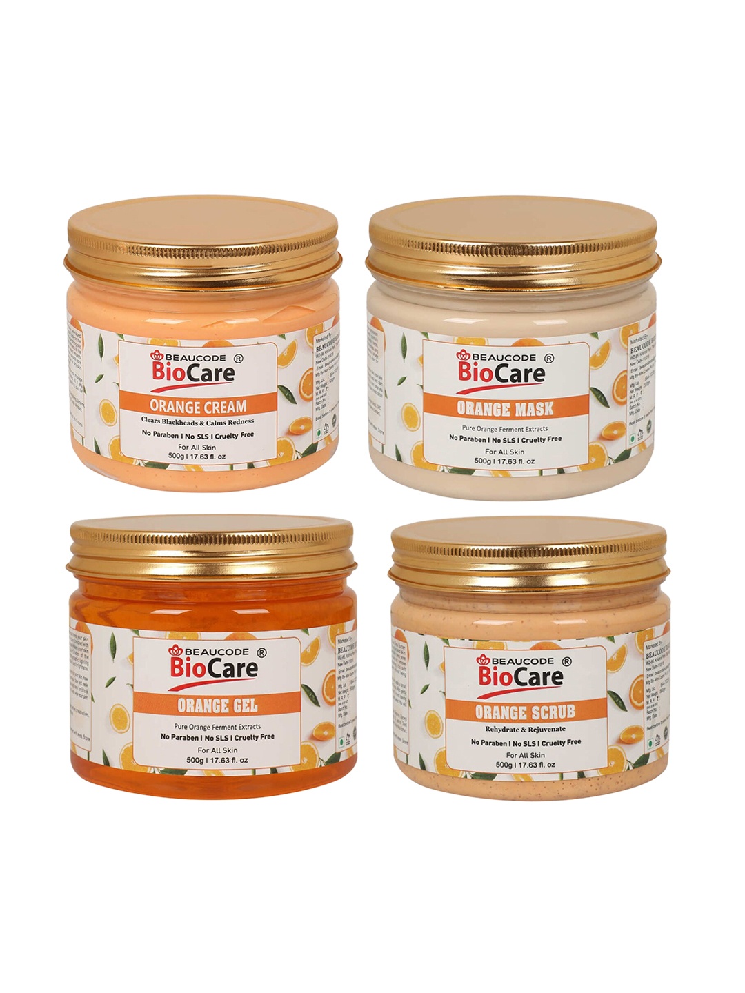 

BEAUCODE BIOCARE Orange Facial Kit for All Skin Types - 2000g