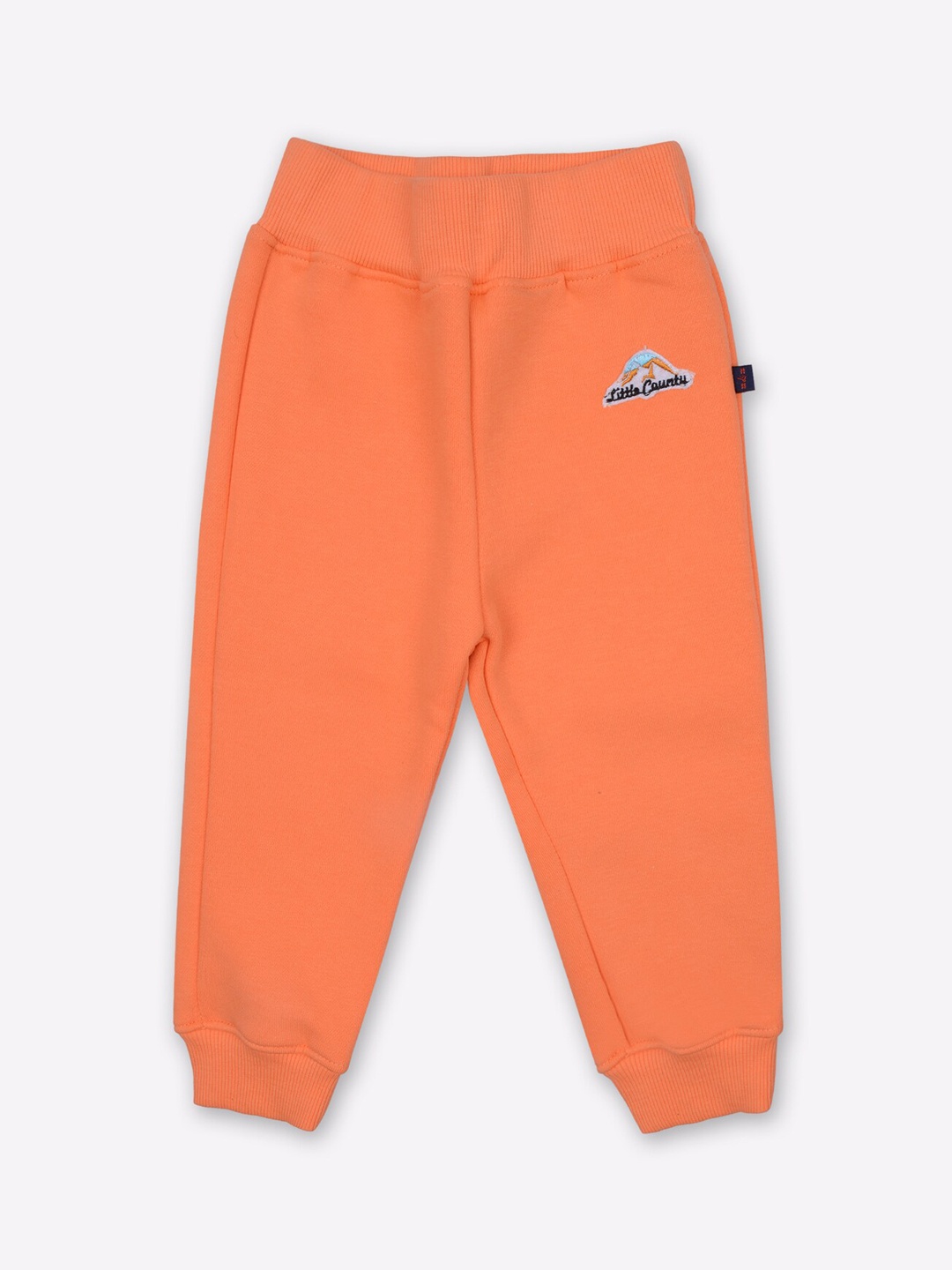 

Little County Boys Peach Solid Pure Cotton Joggers