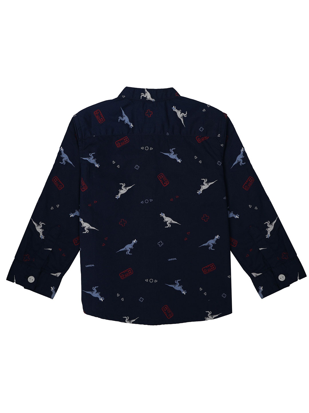 

ZERO THREE Boys Blue Standard Printed Casual Shirt