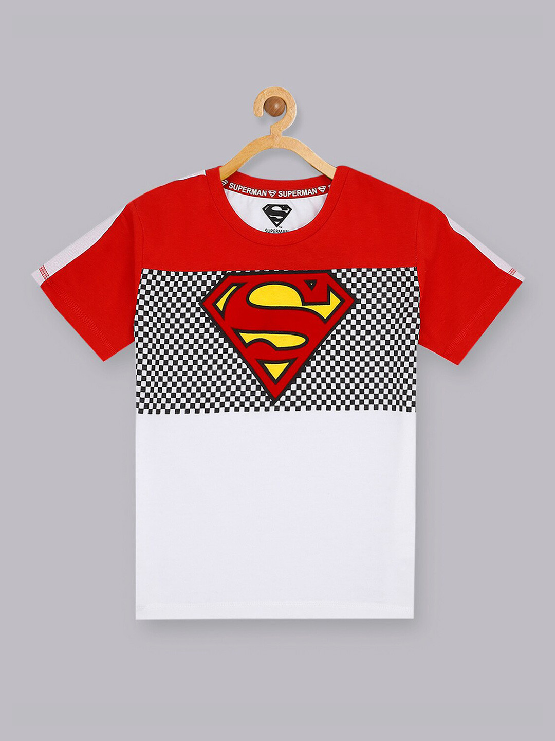 

Kids Ville Boys Red Superman Printed T-shirt