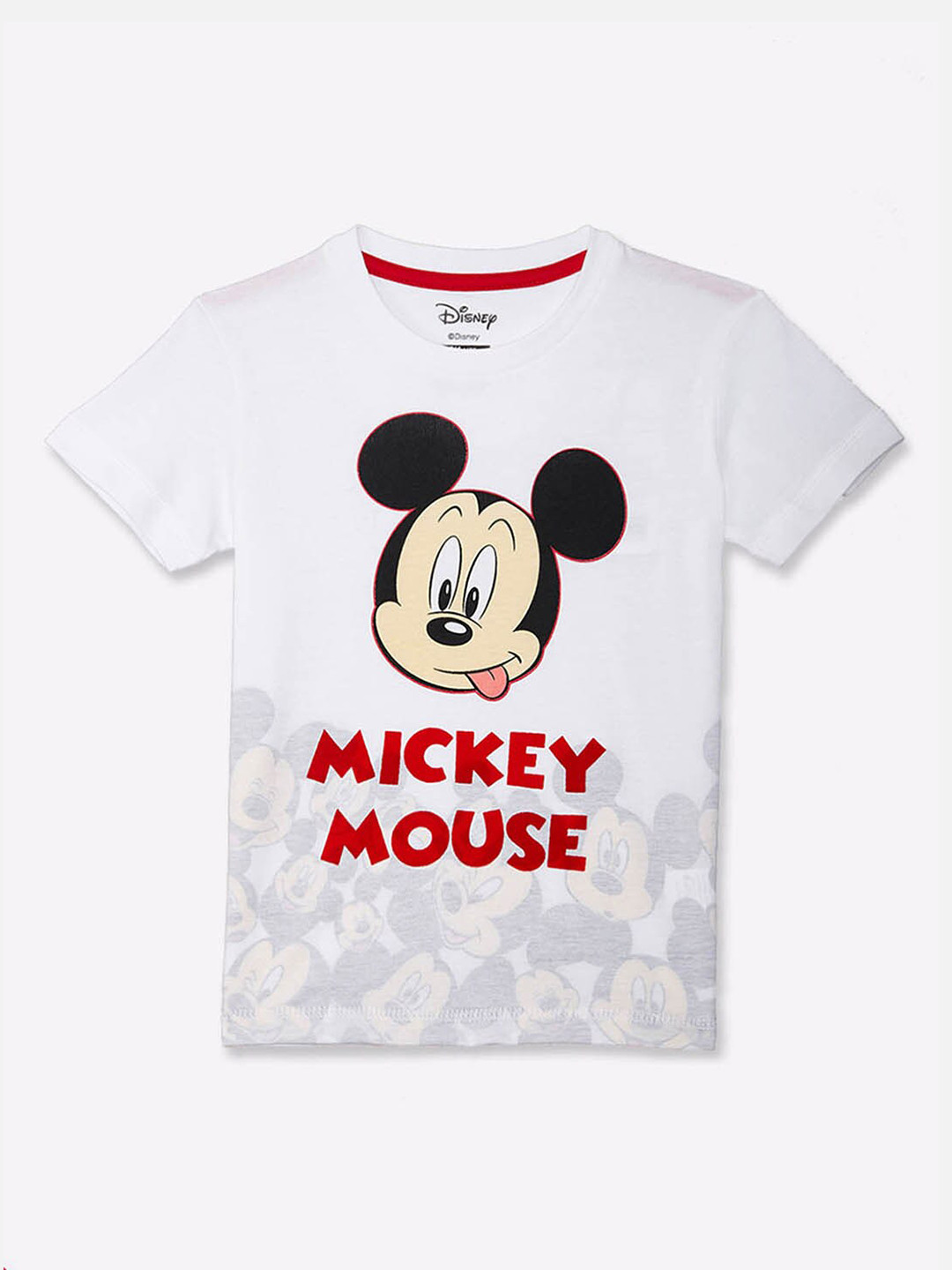 

Kids Ville Boys White Mickey & Friends Featured Halfsleeve T-shirt