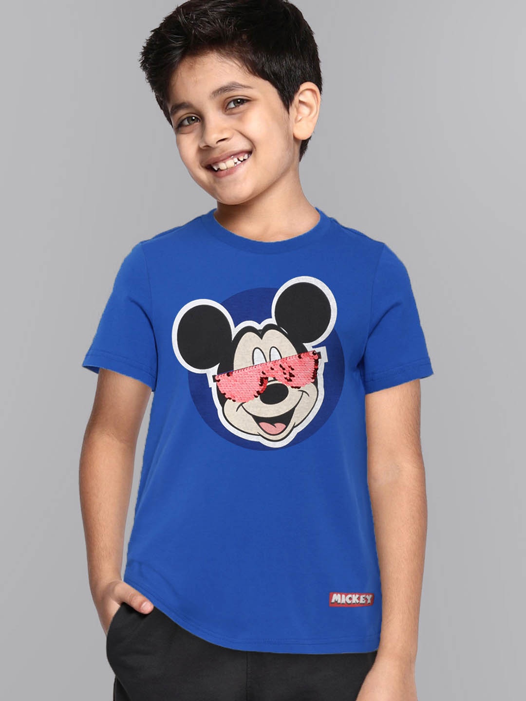 

Kids Ville Boys Blue Mickey & Friends Featured Crew Neck T-shirt
