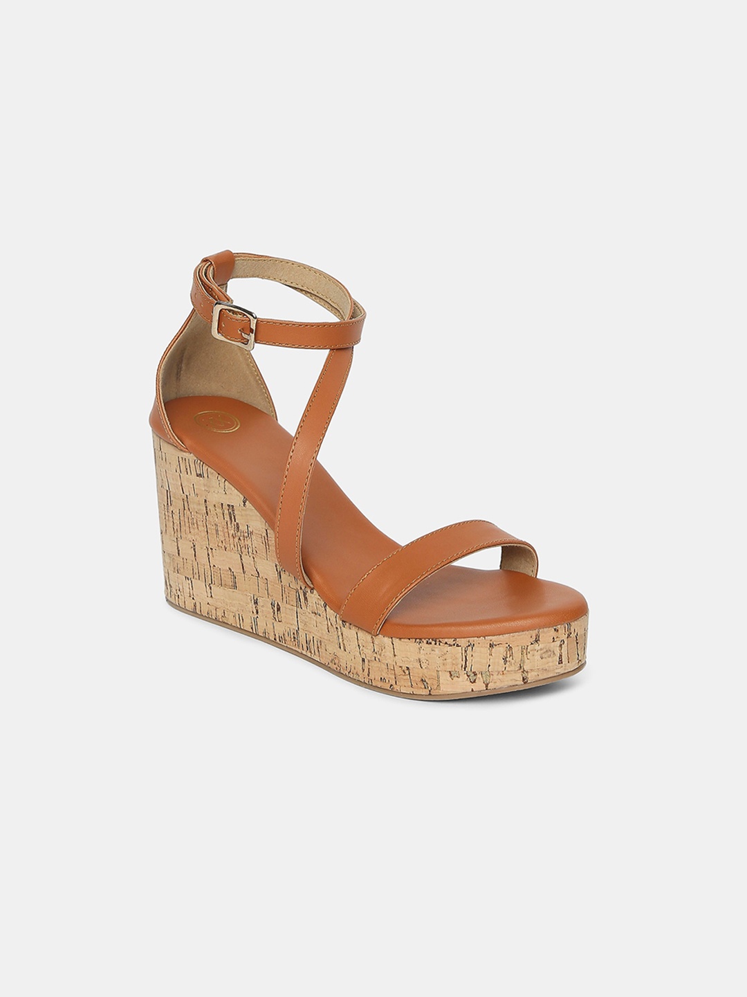 

20Dresses Tan PU Party Platform Gladiators
