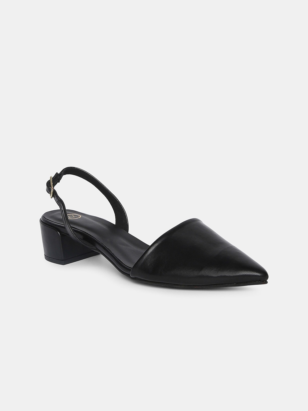 

20Dresses Black PU Block Mules
