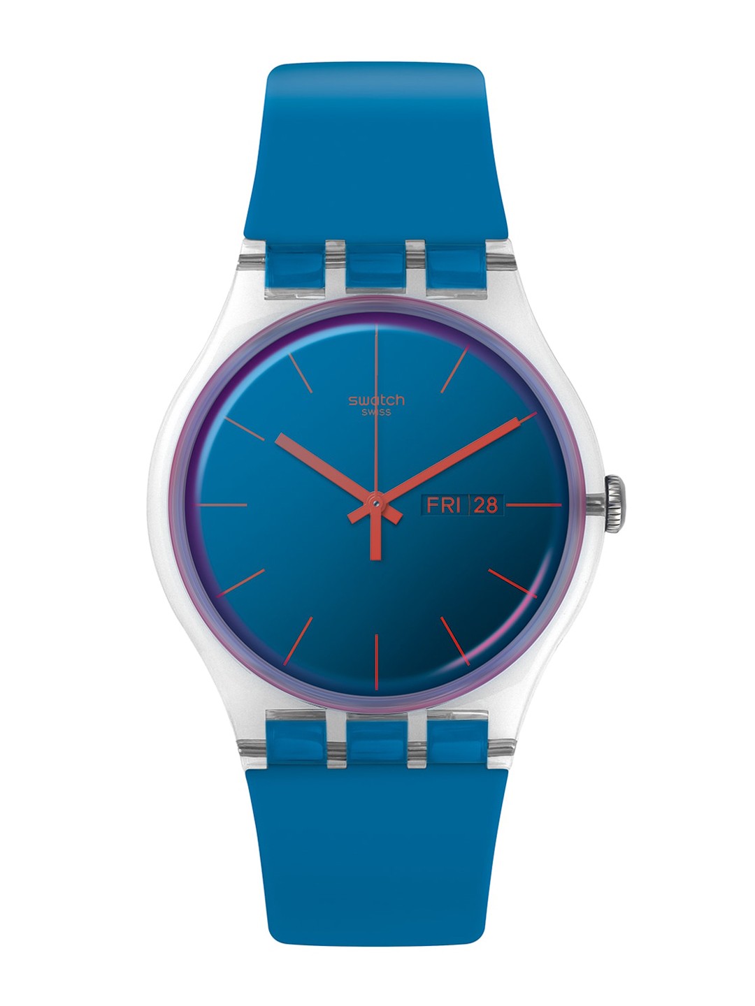 

Swatch Unisex Dial & Straps Analogue Watch SUOK711, Blue