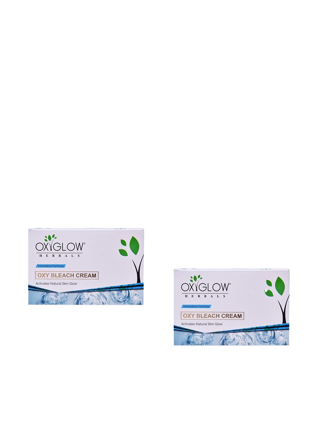 

Oxyglow Set of 2 Innovative Formula Oxy Facial Bleach Cream - 240 g Each, Blue