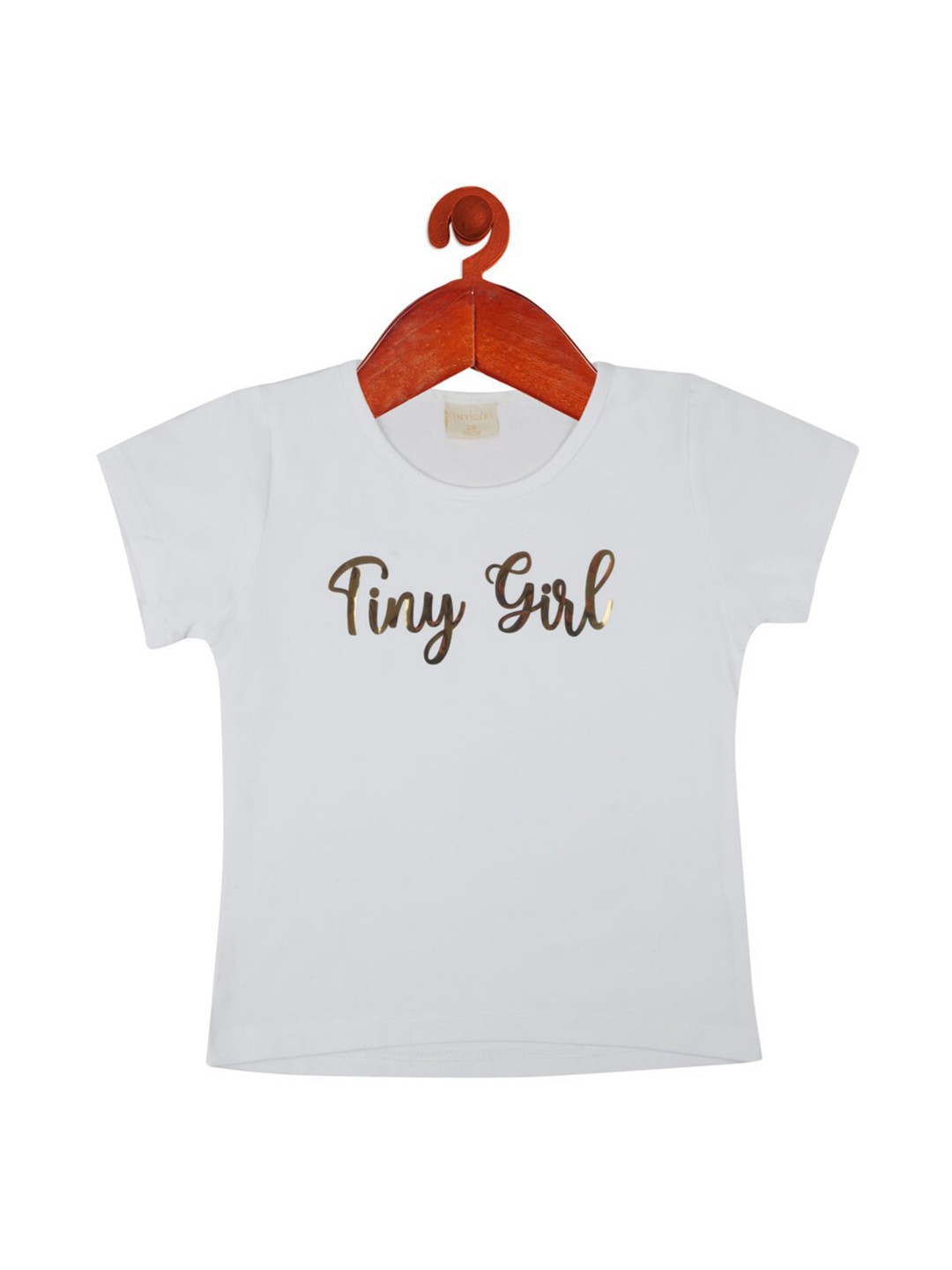 

Tiny Girl White Print Top