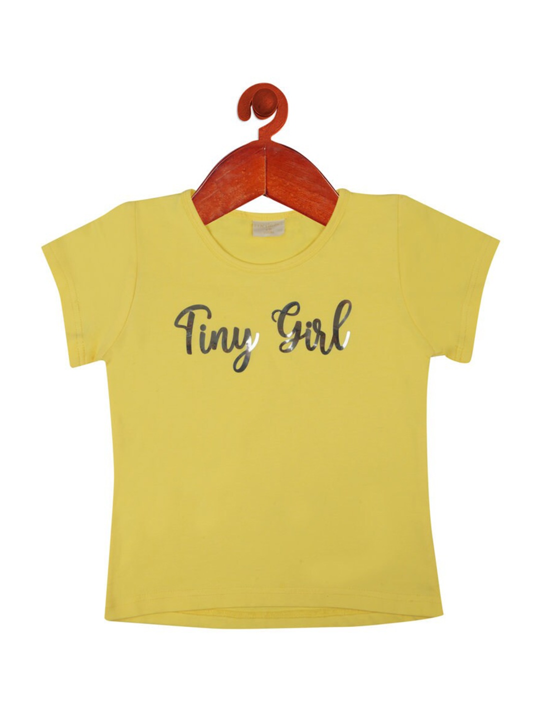 

Tiny Girl Yellow Print Top