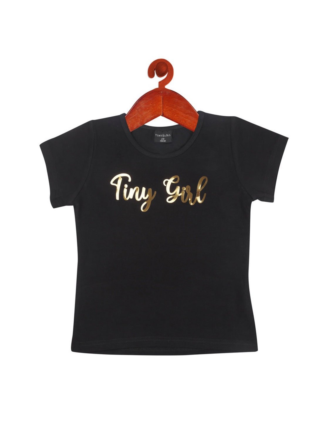 

Tiny Girl Black Print Top