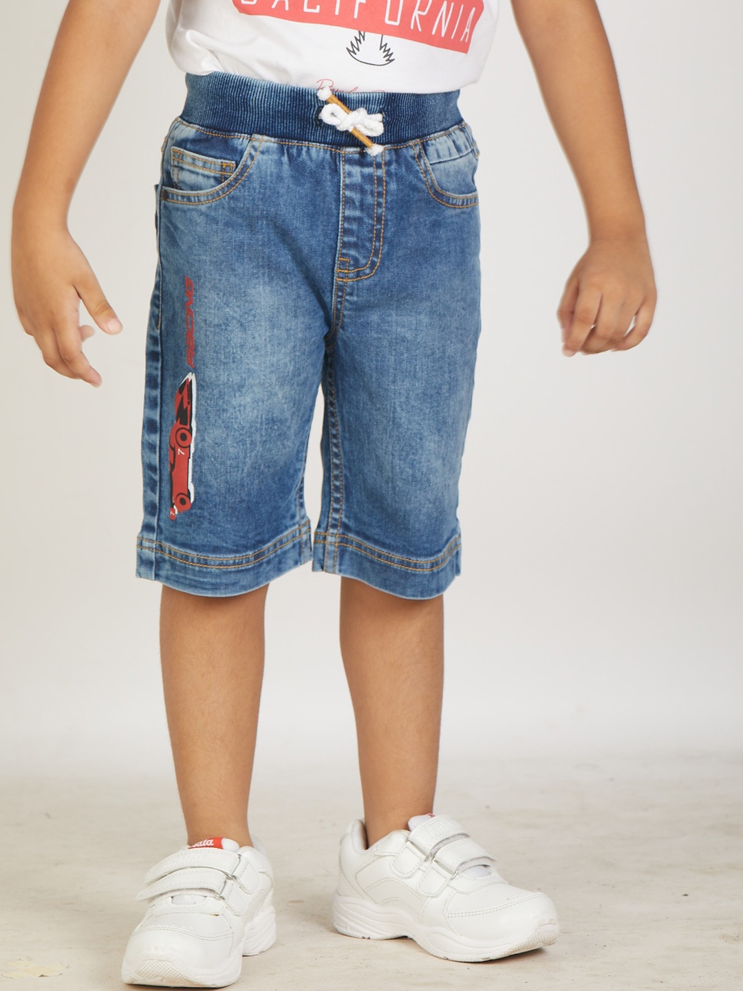 

Zalio Boys Blue Washed Denim Shorts